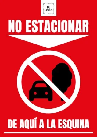 Edita un diseño de No Aparcar