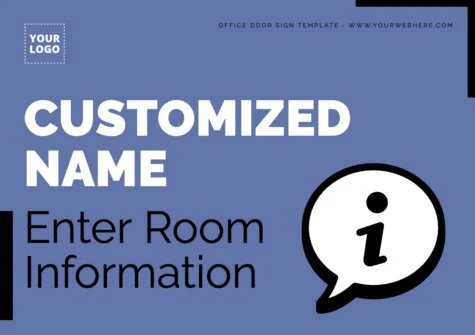 Edit an Office Door sign design