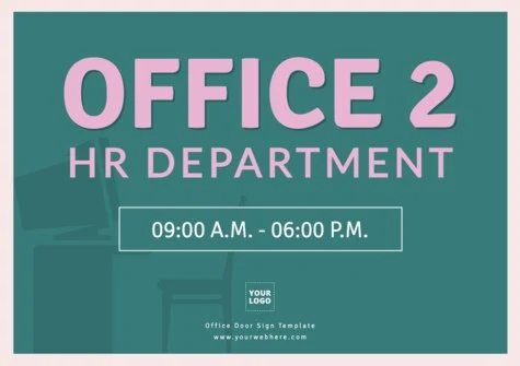 Edit an Office Door sign design