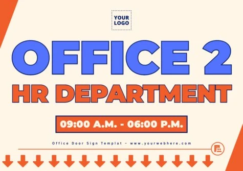 Edit an Office Door sign design