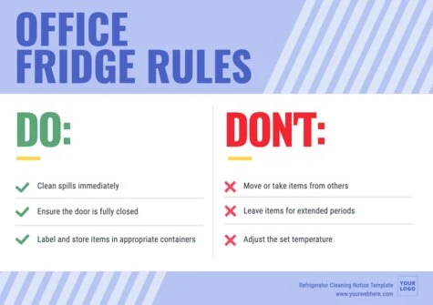 Edit an Office Fridge sign