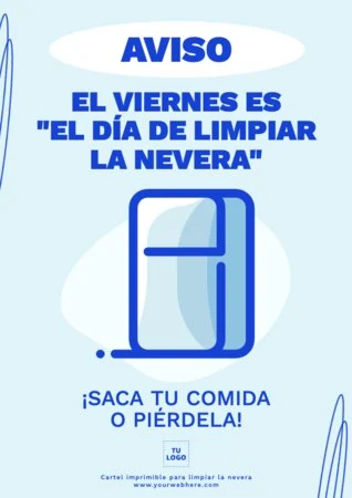 Edita un cartel de Limpiar Nevera