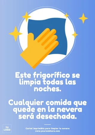 Edita un cartel de Limpiar Nevera