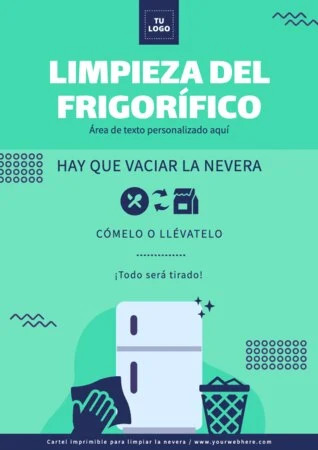 Edita un cartel de Limpiar Nevera