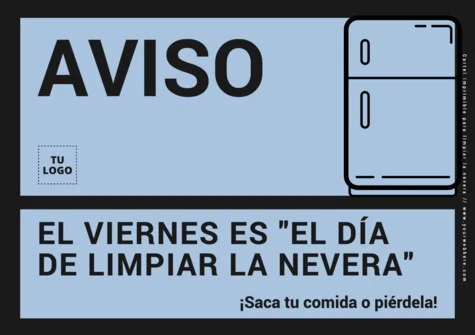 Edita un cartel de Limpiar Nevera