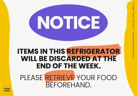 Edit an Office Fridge sign