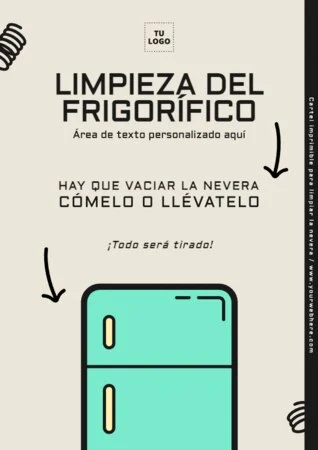 Edita un cartel de Limpiar Nevera