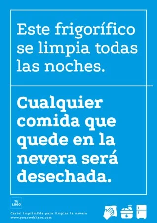 Edita un cartel de Limpiar Nevera