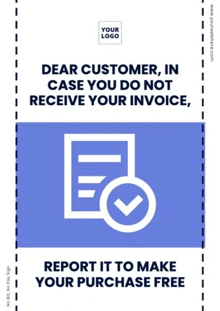 Edit a No Bill No Pay sign