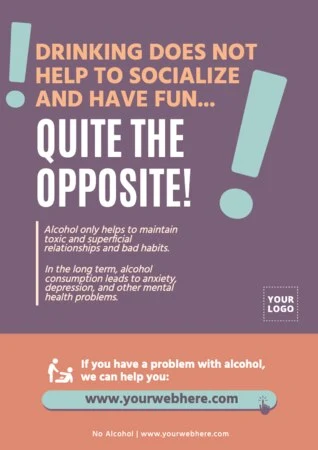 Create an Alcohol Awareness Poster online