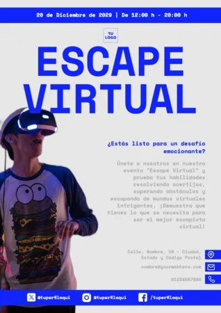 Edita un flyer de Realidad Virtual