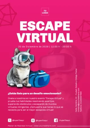 Edita un flyer de Realidad Virtual