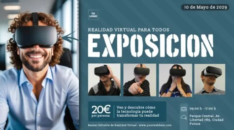Edita un flyer de Realidad Virtual
