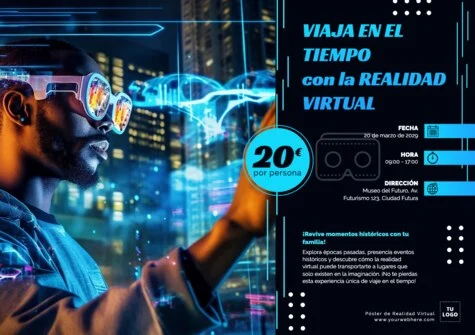 Edita un flyer de Realidad Virtual