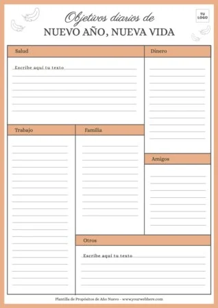 Edita tus objetivos de año nuevo