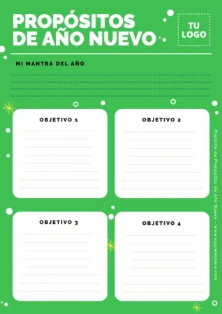 Edita tus objetivos de año nuevo