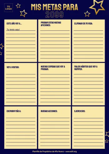 Edita tus objetivos de año nuevo