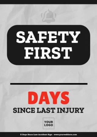 Edit a Days Since Injury sign