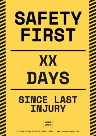 Edit a Days Since Injury sign