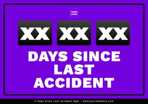 Edit a Days Since Injury sign