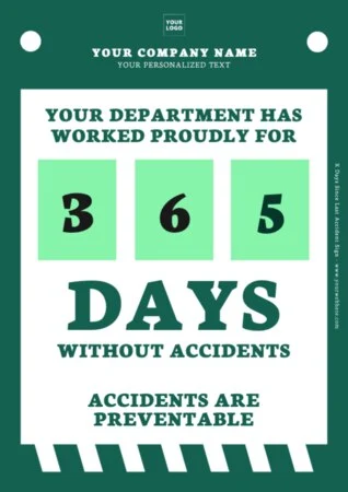 Edit a Days Since Injury sign