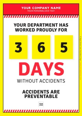 Edit a Days Since Injury sign