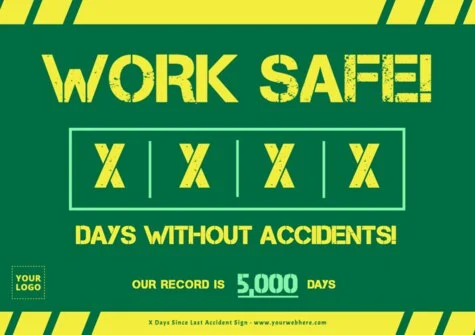 Edit a Days Since Injury sign