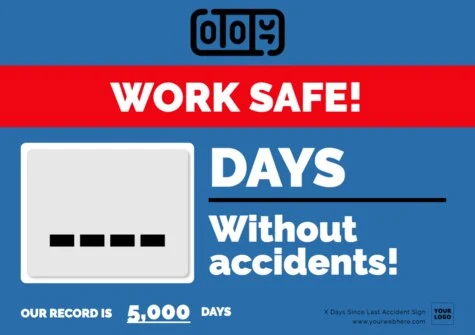 Edit a Days Since Injury sign