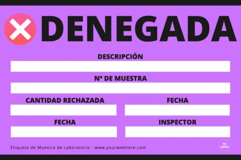 Edita una etiqueta de muestra