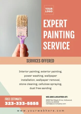 Modifier un design pour une entreprise de peinture
