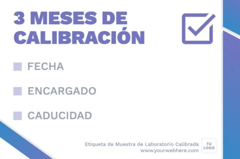 Edita una etiqueta de muestra