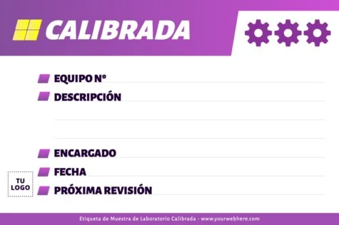 Edita una etiqueta de muestra