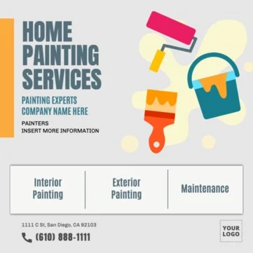 Modifier un design pour une entreprise de peinture