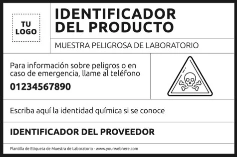 Edita una etiqueta de muestra