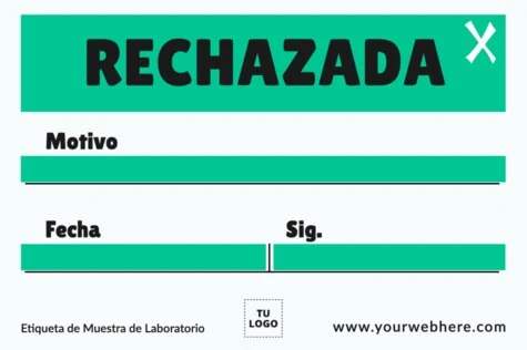 Edita una etiqueta de muestra