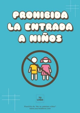 Edita una señal de Niños No