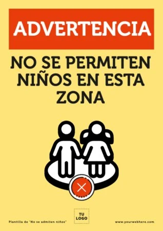 Edita una señal de Niños No