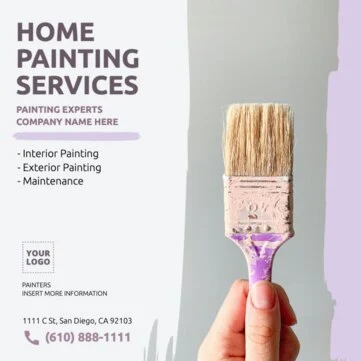 Modifier un design pour une entreprise de peinture