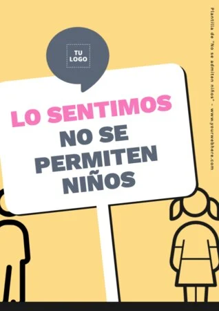 Edita una señal de Niños No