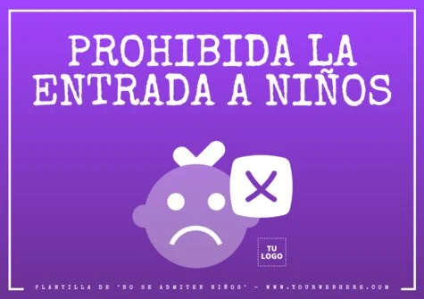 Edita una señal de Niños No