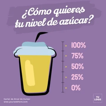 Edita un cartel de dulzor