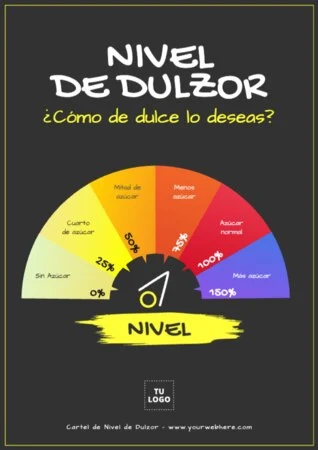 Edita un cartel de dulzor