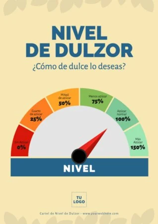 Edita un cartel de dulzor