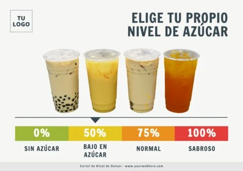 Edita un flyer de Bubble Tea