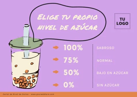 Edita un cartel de dulzor