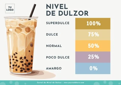 Edita un flyer de Bubble Tea