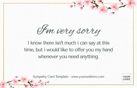 Edita una tarjeta de pésame