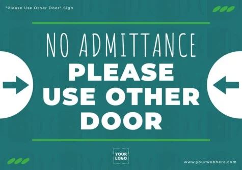Edit a 'Do Not Enter' sign