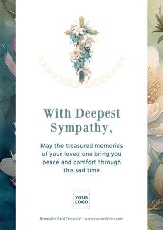 Edita una tarjeta de pésame