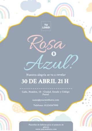 Edita una tarjeta de Gender Reveal